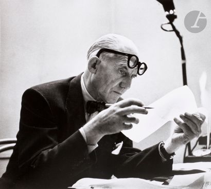 null Robert Doisneau (1912 - 1994) 
Le Corbusier, 20 October 1953. 
Silver print...