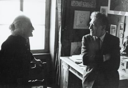  Henri Cartier-Bresson (1908 - 2004) Alberto Giacometti and his mother Annetta in...