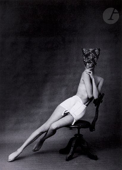 null Frank Horvat (1928 - 2020) 
Ad for Chantelle lingerie. Paris, 1958. 
Pigment...