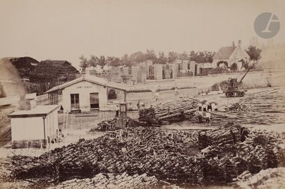  Photographe non identifié Saint-Gobain et ses environs, c. 1870-1880. Vue intérieure...