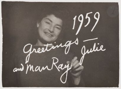 null Man Ray (Emmanuel Radnitsky) (1890 - 1976) 
Greeting card, 1959. 
Photographic...