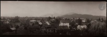  Josef Sudek (1896 - 1976) Prague. Roofs, c. 1966. Vintage silver print, annotated...