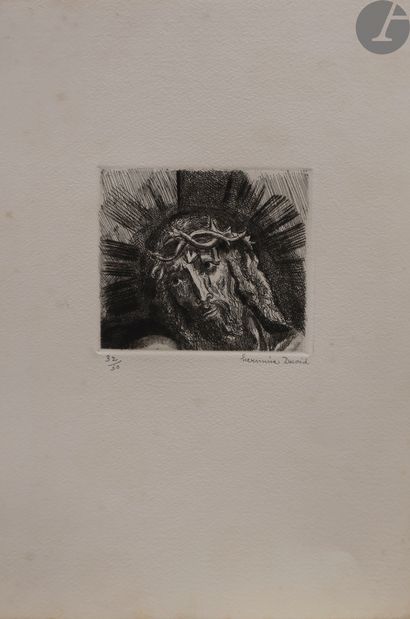 null Hermine David (1890 - 1970
)Set of 7 pl. Drypoint. All margins. Contains the...