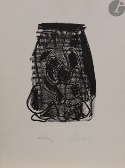 null Charles Lapicque (1898-1988)
L'Angélus ; Les Patineurs. 1945. Lithographie....
