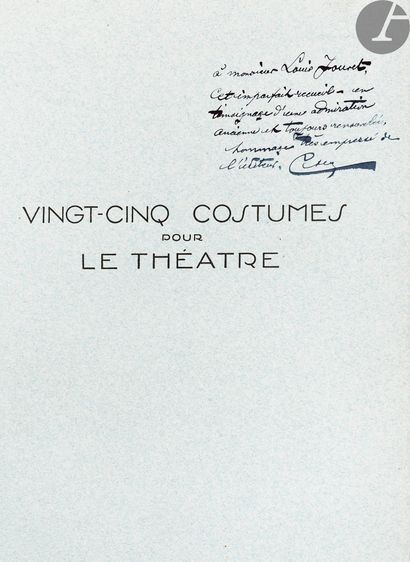 null BARBIER (George).
Vingt-cinq costumes pour le théâtre.
Paris : Camille Bloch,...