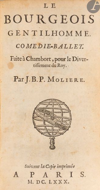 null MOLIÈRE.
Ensemble de 5 éditions elzéviriennes du XVIIe siècle :
5 ouvrages in-12,...