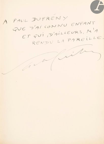 null GUITRY (Sacha).
Jusqu’à nouvel ordre…
Paris : Maurice de Brunoff, [1913]. — In-8,...