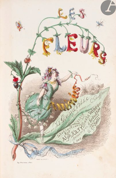 null [GRANDVILLE].
Les fleurs animées par J.-J. Grandville. Introductions Par Alph....