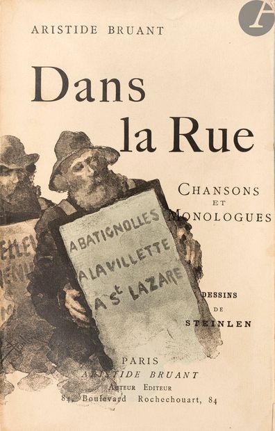 null BRUANT (Aristide).
[Recueils de chansons].
Paris, 1889-1909. — 6 ouvrages in-16,...
