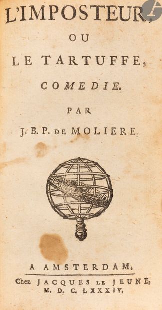 null MOLIÈRE.
Ensemble de 5 éditions elzéviriennes du XVIIe siècle :
5 ouvrages in-12,...