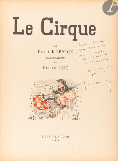 null [CIRQUE].
Précieux ensemble de livres et documents sur le cirque :


- BARRÈRE...