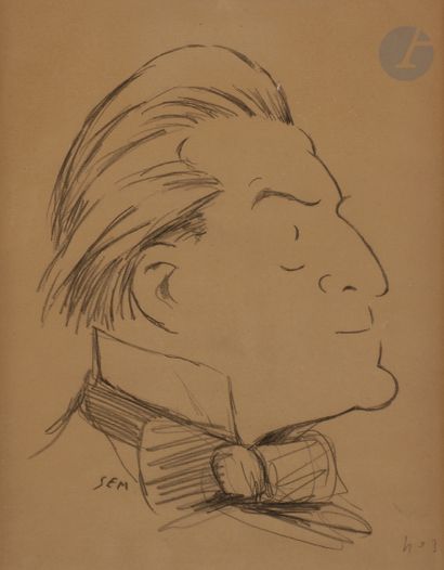 null SEM (1863-1934)
Sacha Guitry
Crayon.
Signé en bas à gauche.
25,5 x 20,5 cm

Œuvre...