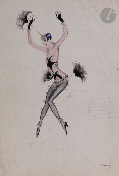 null Marco MONTEDORO (1887-1947)
Maquettes de costumes pour le music-hall
8 gouaches...