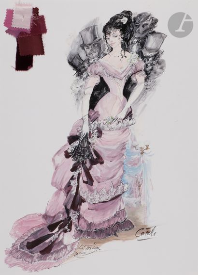 null Claude CATULLE (né en 1929)
Portefolio de Maquettes de costumes pour des opéras...