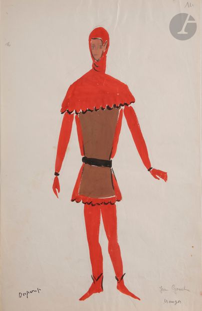 null Jacques DUPONT (1909-1978)
Maquettes de costumes pour Jeanne d’Arc de Charles...