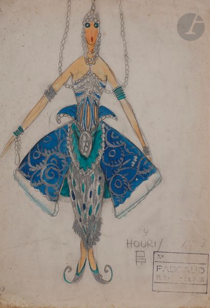 null POL RAB (1898-1933)
Maquettes de costumes dont : Arménien, la Guêpe, Houry,...