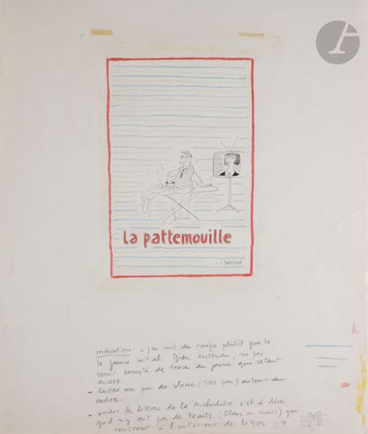 null Jean-Jacques SEMPÉ (né en 1932)
Projet d’affiche pour La Patemouille, créée...