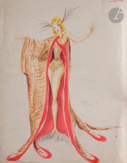 null Freddy WITTOP (1912-2001)
Maquettes de costumes pour : Andalouse - Danseuse...