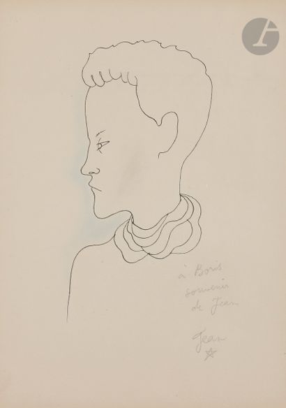 null 
Jean COCTEAU (1889-1963)



Portrait de Jean Desbordes, 1929-30



Encre sur...