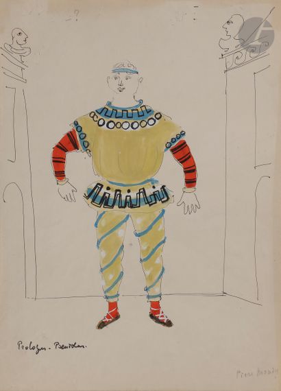 null Jean-Denis MALCLES (1912-2002)
Maquettes de costumes pour la comédie Sur le...