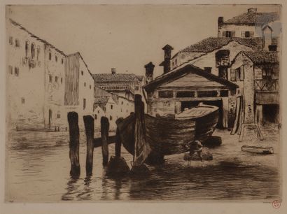 null Norbert GOENEUTTE (1854-1894)

Venise, construction de bateaux, 1890

Eau-forte...