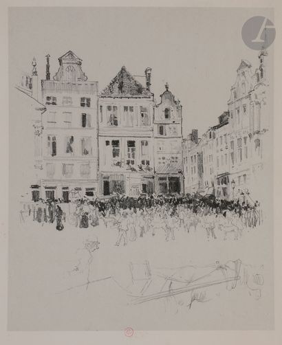 null Norbert GOENEUTTE (1854-1894)

Bruxelles, le marché aux chiens, vers 1890-94

Lithographie.

295...