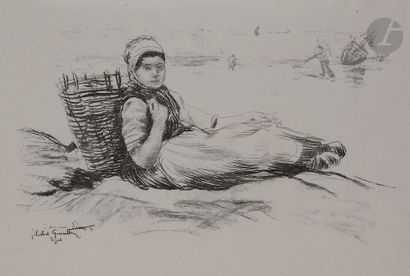 null Norbert GOENEUTTE (1854-1894)

Pêcheuse assise au panier (Le Tréport). 

Zincographie.

240...