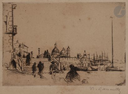 null Norbert GOENEUTTE (1854-1894)

Venise, le Rialto, croquis, 1890

Eau-forte.

95...