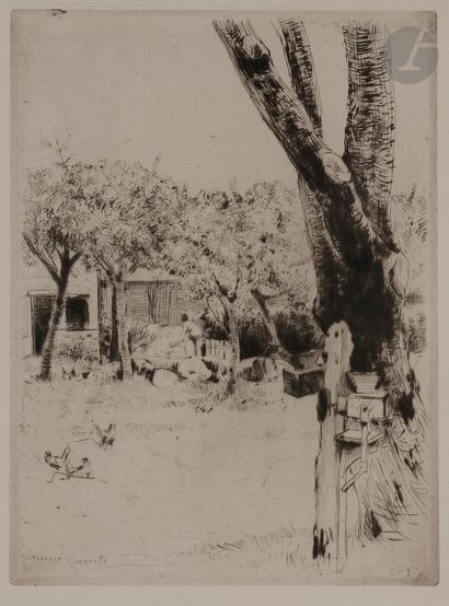 null Norbert GOENEUTTE (1854-1894)

Entrée de ferme à Auvers-sur-Oise (la cour du...