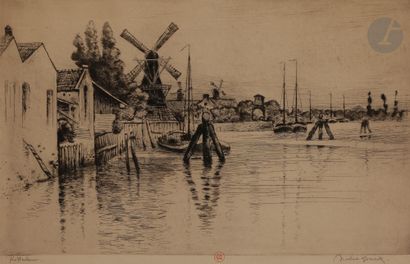 null Norbert GOENEUTTE (1854-1894)

Rotterdam, les moulins, 1891

Eau-forte et pointe...