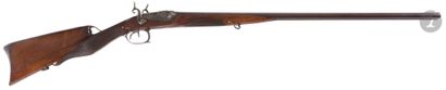 null Fusil de chasse double à percussion
système Pauly, calibre 14,7 mm env.
Canons...