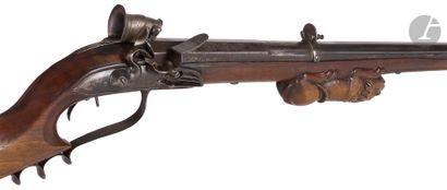 null Flintlock rifle of the type "grenobloise", one blow, gauge 16 mm 
barrel of...