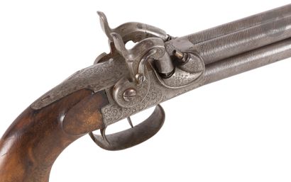 Rare pistol with trunk with system, with...