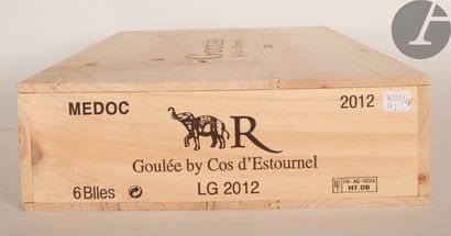 null 6 B GOULÉE BY COS D'ESTOURNEL (Caisse Bois d'origine), Médoc, 2012