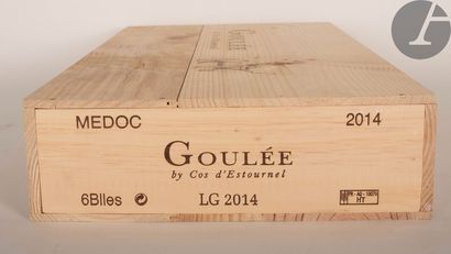  6 B GOULÉE BY COS D'ESTOURNEL (original wooden case), Médoc, 2014