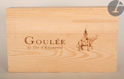 6 B GOULÉE BY COS D'ESTOURNEL (original wooden...