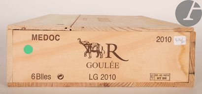 null 6 B GOULÉE BY COS D'ESTOURNEL (original wooden case), Médoc, 2010