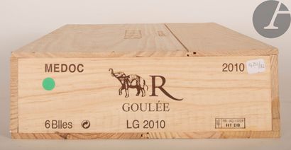 null 6 B GOULÉE BY COS D'ESTOURNEL (Caisse Bois d'origine), Médoc, 2010