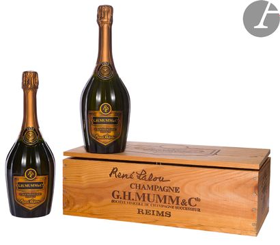 null 2 B CHAMPAGNE BRUT CUVÉE RENÉ LALOU (Original wooden case), Mumm, 1985