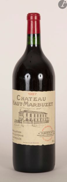  1 Mag CHÂTEAU HAUT-MARBUZET (Caisse Bois d'origine) (e.l.a.), Saint-Estèphe, 19...