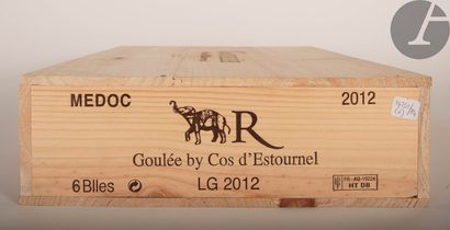 null 6 B GOULÉE BY COS D'ESTOURNEL (original wooden case), Médoc, 2012