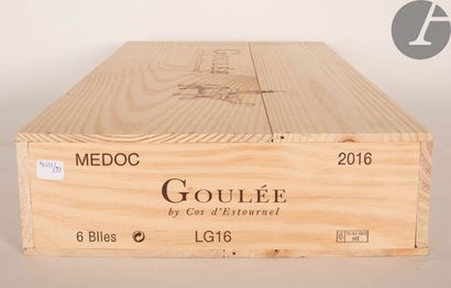 null 6 B GOULÉE BY COS D'ESTOURNEL (original wooden case), Médoc, 2016