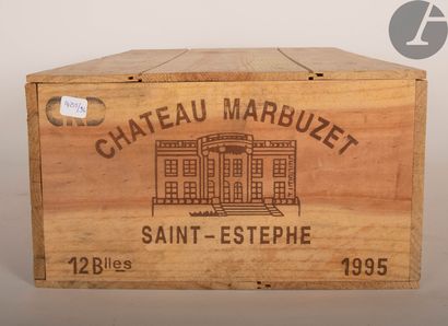 null 12 B CHÂTEAU DE MARBUZET (original wooden case), Saint-Estèphe, 1995