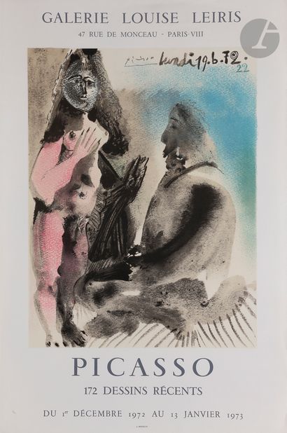 null Pablo Picasso (1881-1973) (after
)Picasso 172 recent drawings. Poster for an...
