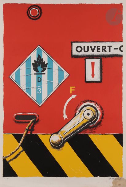 null Peter Klasen (German, born 1935
) Poster for the Salon de Mai. 1990. 
Lithograph...