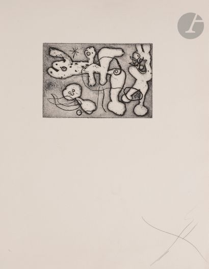Joan Miró (1893-1983) Pl. pour A. du Bouchet,...