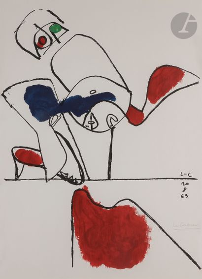 null 
Le Corbusier (Charles-Édouard Jeanneret) (1887-1965)



Bull XVII. 1963. 



Lithograph...