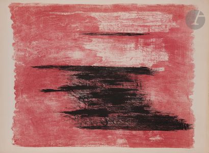 René Laubiès (1924-2006 )Composition in pink...