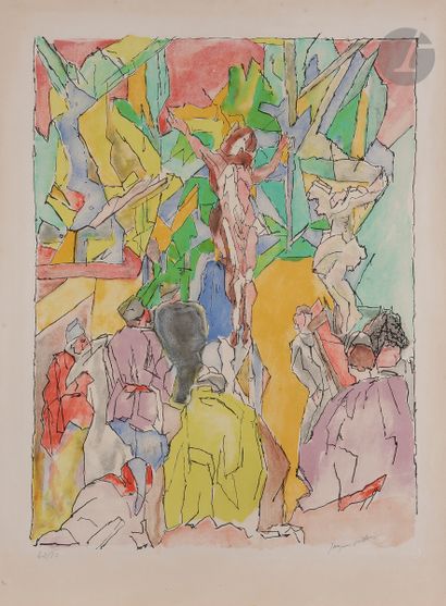 null Jacques Villon (Gaston Duchamp, dit) (1875-1963)
Crucifixion. 1961.
Lithographie...