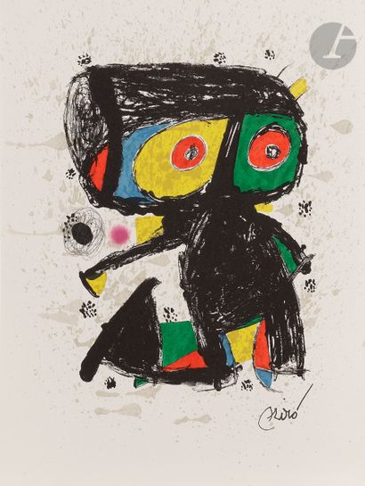 null Joan Miró (1893-1983
)Pl. for Polígrafa XV Años (collective work). 1979.
lithograph...